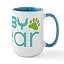 White/Blue Inside - Baby Bear Family Matching Large Mug
