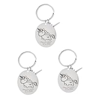 SOIMISS 3pcs Cute Unicorn Keychain Hanging Bag Pendant for Boys and Girls Unique Keyring Tag Unicorn Key Ring Key Decoration
