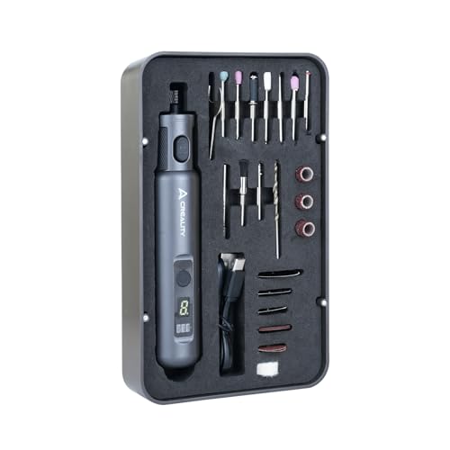 Image of Creality Cordless Rotary Tool Kit, Multi-Functional 6 Variable, High Speeds Max 18000 RPM, 1500mAh Long Battery Life, Cordless Handheld, Portable Storage