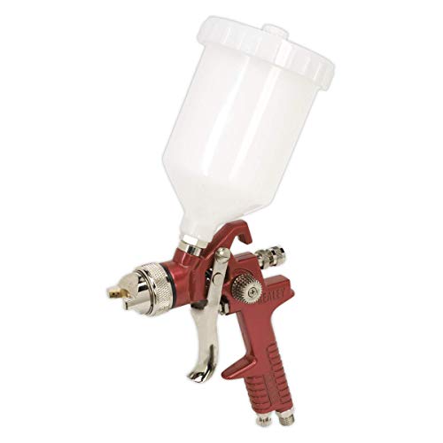 Sealey HVLP741 HVLP Gravity Feed Spray Gun 1.3mm Set-Up, Red