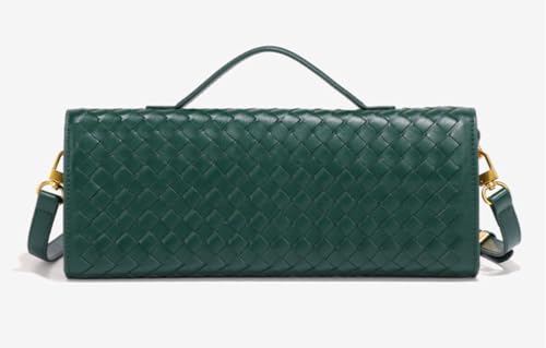 Image of Upbull Trendy Woven Evening Clutch Purses Women Underarm Shoulder Handbag Cute Satchels Crossbody Purse PU Leather Wallet