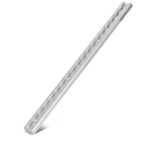 STAHLWERK Rail d'arrimage de 50 cm - Rail de fixation - Barre de fixation en aluminium avec trous de perçage intégrés pour sécuriser la charge pendant le transport