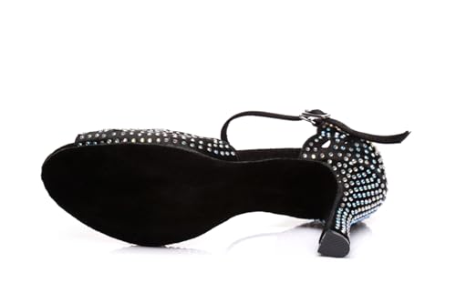 Glitter Dance Shoes for Women Rhinestones Ballroom Party Bridal Wedding Sandals4