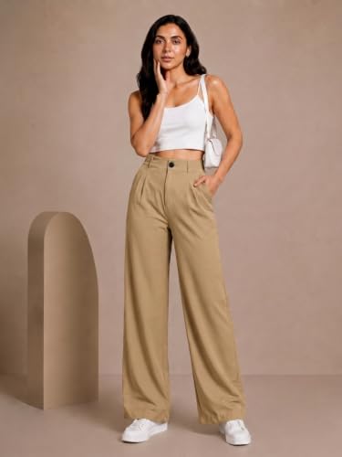 Image of Womens NS Lycra Korean High Waist Straight Pants