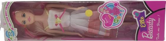 Barodian's BA Multicolor Plastic Fashion Doll Set for Girls, Foldable Hands, Baby Gift