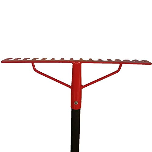 WFGY Garden soil rake 16 tooth nail rake, steel pipe