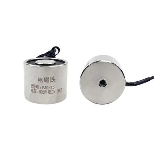 Électroaimant solénoïde P30/25 24V aimant électrique puissant levage 15Kg 150N