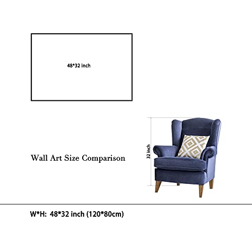 Wieco Art Old Colorful World Map Extra Large Modern Gallery Wrapped Giclee Canvas Prints Artwork Abstract Landscape Pictures Paintings On Canvas Wall Art For Living Room Home Office Decorations Xl #TOP4