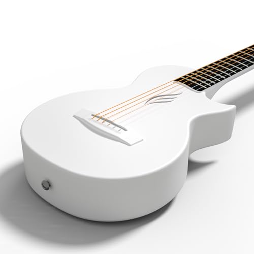 Enya Nova Go Mini Guitare – Guitare Acoustique Blanc 1/4 en Fibre de Carbone pour Enfant Adulte Débutant, Guitare de Voyage, Éducation Musicale pour Enfants, Cadeau de Pâques et D’anniversaire - Les Beatles, Paul McCartney, John Lennon, RIngo Starr, George Harrison Enya Nova Go Mini Guitare – Guitare Acoustique Blanc 1/4 en Fibre de Carbone pour Enfant Adulte Débutant, Guitare de Voyage, Éducation Musicale pour Enfants, Cadeau de Pâques et D'anniversaire – Image 4