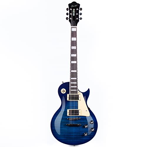 Image of GROTE Guitar Solid Body Electric Guitar with Gigbag LPYS-006 (Blue)