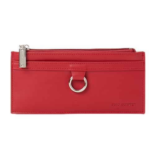 Porte-cartes femme rouge 9 emplacements pour en finir avec le désordre de vos papiers