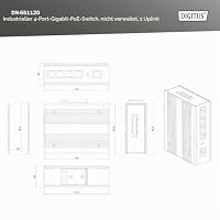 DIGITUS PoE Netzwerk-Switch – 4X RJ45 – 1x Uplink – 1 Gbit/s – Ansicht 7