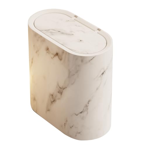 Caneca de basura de 14 litros con tapa abatible y diseño compacto