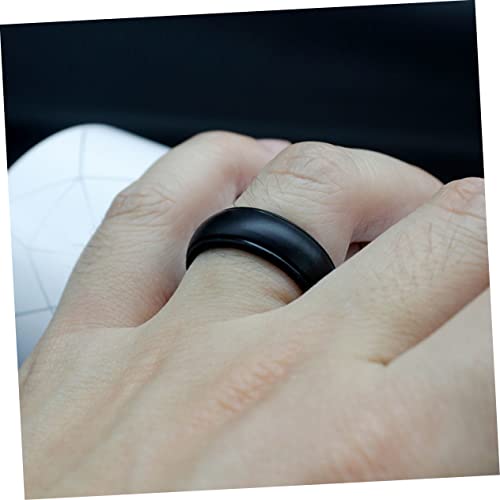 Set de 8 anillos de silicona flexibles para hombre miniatura 4