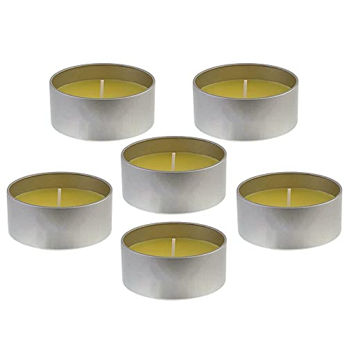 1ABOVE Citronella Candles – Pack of 6 Outdoor Tin Candles, Up to 8 Hour Burn Time, Mosquito & Fly Repellent for Garden, Patio & Camping
