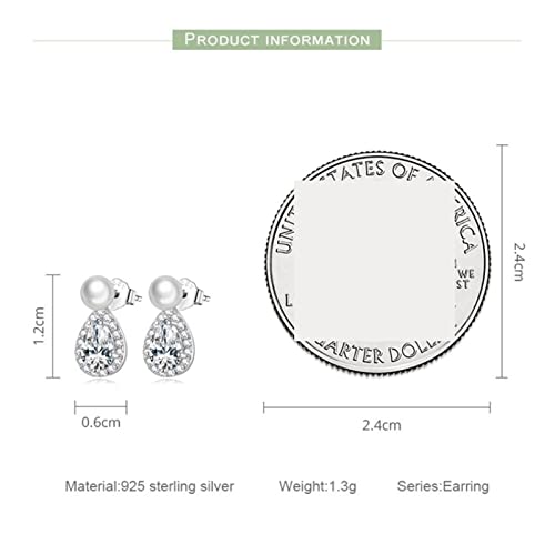 Boucles d'oreilles de mariage pour femmes style coquille - 3