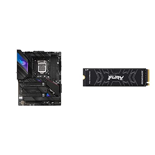 ASUS ROG Strix Z590-E Gaming WiFi 6E LGA 1200(Intel® 11th/10th Gen) ATX Gaming Motherboard & Kingston Fury Renegade 1TB PCIe Gen 4.0 NVMe M.2 Internal Gaming SSD