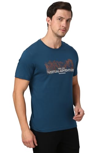 Image of Van Heusen Men's Athleisure Graphic T-Shirt - Comfortable Crew Neck| Soft Breathable Cotton Blend | Casual Wear Style | Summer Favorite | Style 60054