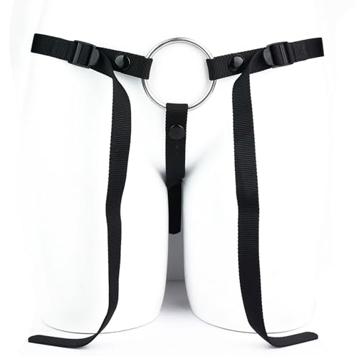 Image of FREDORCH Anti-Off Male Chastity Cage Devices Elastic Band Penis Cage Accessories, Adjustable Auxiliary Belt with 4 Size Cock Rings Sex Toy Underwear for Men (Adjustable Belt with 4 Size Ring)