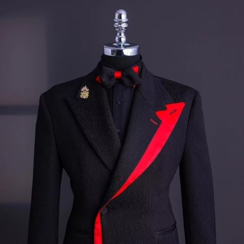 Men's Small Fragrant Wind Blazer Peak Lapel Suit Coat for Party Dinner Homecoming2