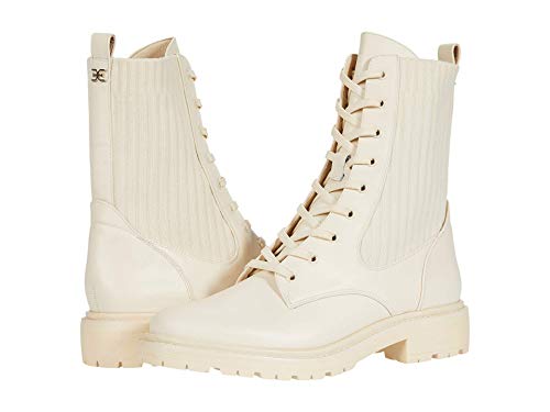 Sam Edelman Women's Lydell Combat Boot Modern Ivory 8 Medium