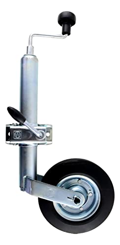 p4U Winterhoff Stützrad mit Klemmträger für Anhänger und Wohnwagen 150 kg 48 mm