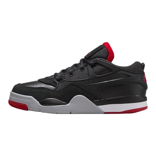 Jordan 4 RM Little Kids' Shoes (Black/Wolf Grey/White/Varsity Red)