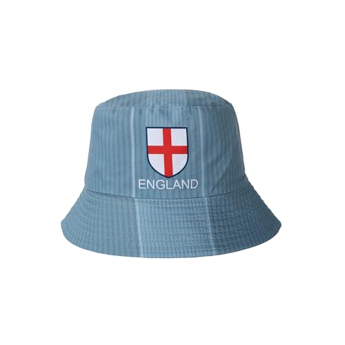 Beyond Happy England Bucket Hat - Traditional England Sun Hat Unisex Design - Heavy Duty 70% Cotton (Cotton Blend Grey)
