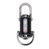 TIKATARER Torcia Portachiavi Ricaricabile USB 1200LM, Torcia LED Super Luminosa, a 3 modalità con Strobo, IPX6, Power Bank Integrato da 1000 MAh, Ideale per Campeggio, Escursionismo, Ciclismo e