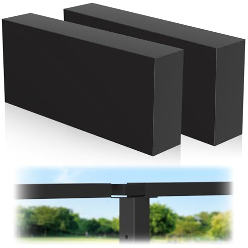 Image of 2 Pack Extension Connector for Stainless Steel Handrail, 130mm x 56mm x 26mm Hand Rail Fitting for Top Handrail Railing, High Strength POM Connecting Block for Deck Cable Railing Systems