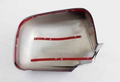 Chrome ABS Plastic 2 Pieces Side Mirror Cover Cap Kit Compatible with 2004-2012 GMC Canyon & Compatible with 2004-2013 Chevrolet Colorado, 2005 2006 2007 2008 2009 2010 2011