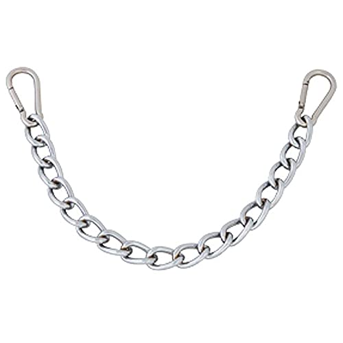 HILASON 9-1/2 Western Easy Clip Curb Bit Chain Heavy Duty Chrome Steel W/snap | Horse Chin for Bits Horses