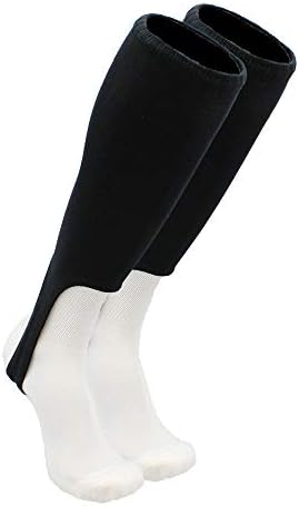 TCK Solid Colored Baseball Stirrups Pattern A (Black, Large)