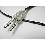 [AUDIO YAMATO] TRSフォンケーブル 2本1セット | ケーブル：CANARE L-4E6S (ケーブル色:黒) | プラグ：CANARE (2.5m)