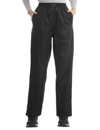 iCreek Women's Waterproof Rain Pants for Outdoors