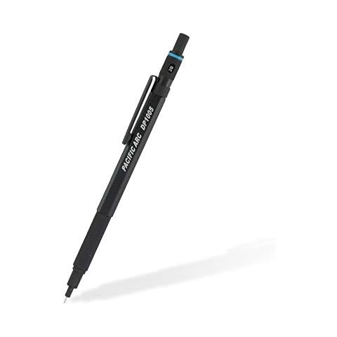 Pacific Arc Chromagraph Metal Mechanical Pencil .5 mm Black Barrel Mechanical Pencil with Built In Adjustable Pencil Grade, Lead Pencil Holder for Drafting, Sketching, and Drawing Cover
