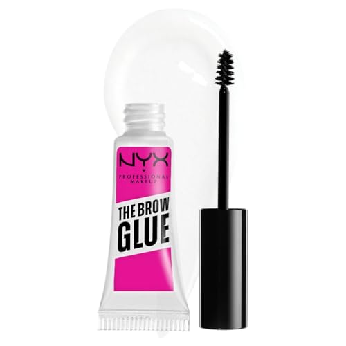 NYX Professional Makeup The Brow Glue, Gel Trasparente per Sopracciglia