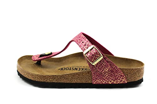Image of Birkenstock Gizeh Dusty Blue Microfiber Adult Slides Sandals