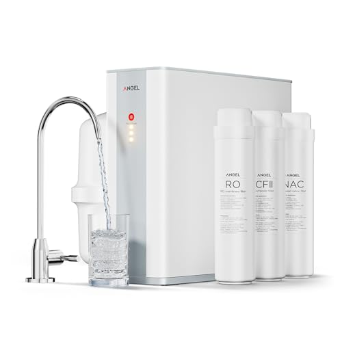 ANGEL Reverse Osmosis Water Filter, 7 Stage Under Sink Water Filtration System, 3-Year Long-Lasting...