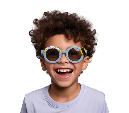 Image of PLAS ART STUDIO Customised round sunglasses Kids Sunglasses Get Kids Name on Frame For Girls & Boys. (Recommended Age 2+)