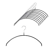 すべり落ちない MAWA カラーハンガー レディースライン 40cm 10本組 ブラック MA3120-SET10