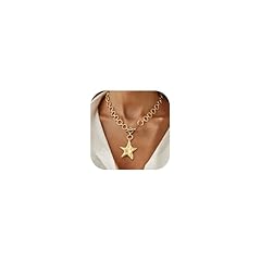 B1:gold star necklace
