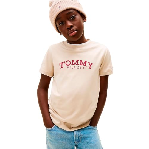 T-shirt Tommy Hilfiger 12 ans Monotype Print Graphic Gulf Sand garçon