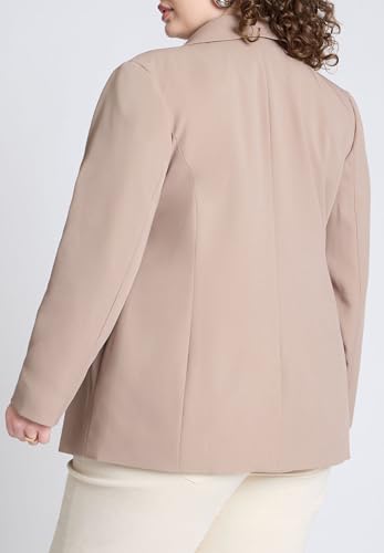 ELOQUII Women's Plus Size The Fluid Crepe Longline Blazer2