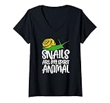 Photo Gallery donna snails are my spirit animal | lumache in giardino maglietta con collo a v Photo Gallery donna snails are my spirit animal | lumache in giardino maglietta con collo a v
