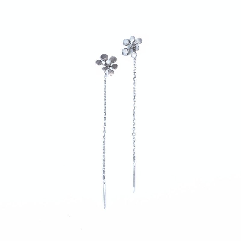 92.5 Sterling Silver Abstract Sui Dhaga/Earrings with Stone/Gifts for Women/Unique Gift/With 92.5 stamp and Certificate of Authentiity/Birthday Gift-image-25