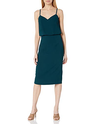 Image of Dress The Population Women's Alondra Blouson Tank Pencil Skirt Midi Dress