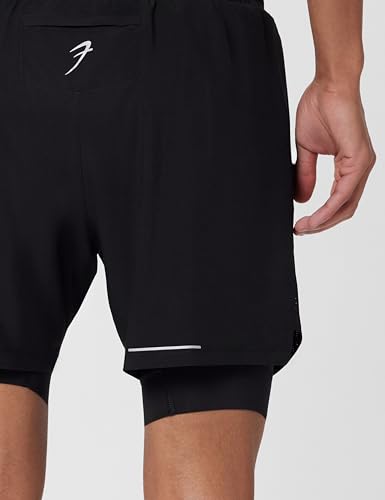 Image of FUAARK 2 in 1 Compression Shorts for Men for Gym, Sports, Running & Cycling Activities with Pocket
