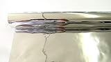 silber beidseitig GESCHENKFOLIE silber/silber 30m Rolle 130cm breit
