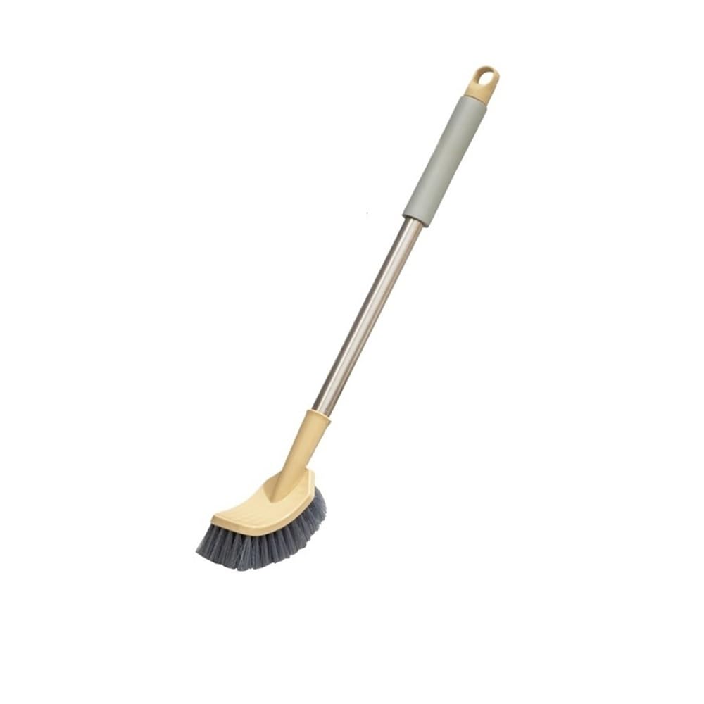 Toilet Brush Toilet Brush Household Wall-mounted Long Handle Toilet Washing Toilet Hanging Soft Bristles(Yellow)